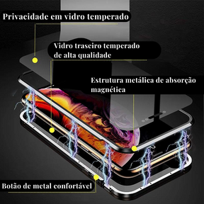 Case Samsung Magnética Blindada - Dupla Proteção 360º com Tela de Privacidade