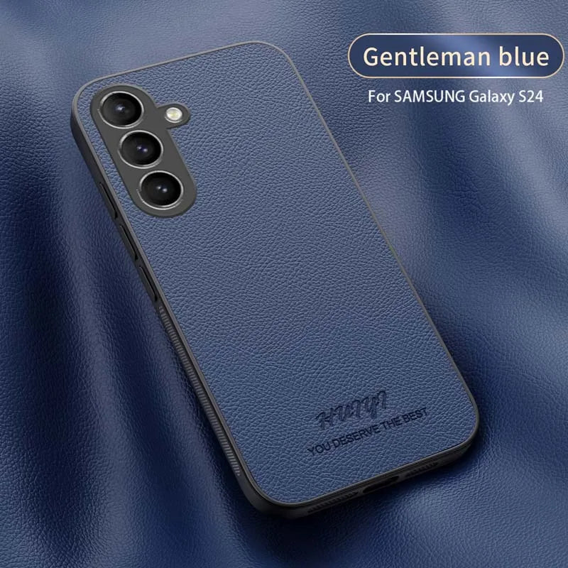 Capa magnética de couro para Samsung Exclusiva