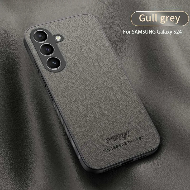 Capa magnética de couro para Samsung Exclusiva