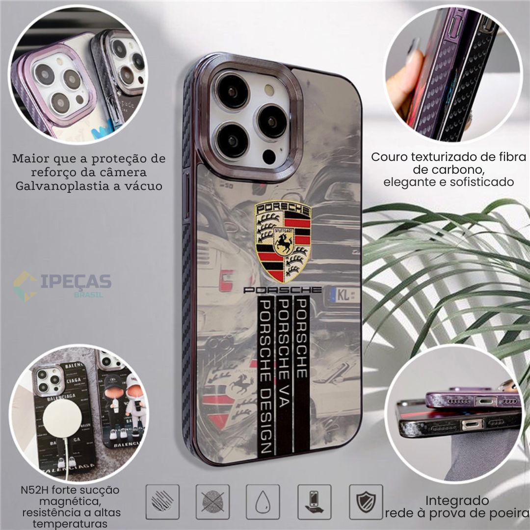 Case Porsche IPhone Luxuosa - Exclusiva 🔥